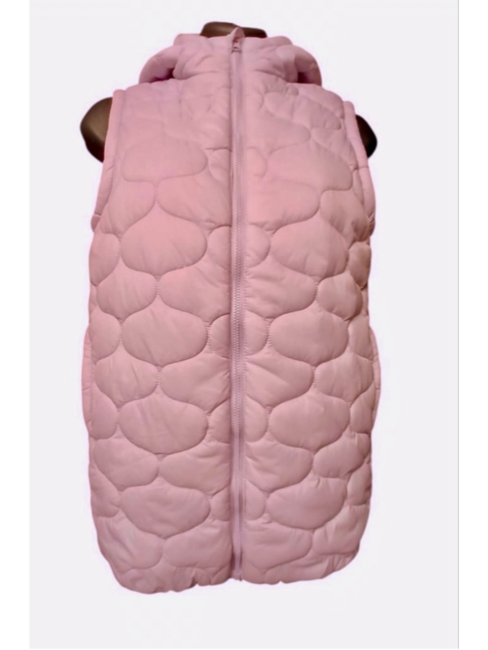 DSG Women's Pale Lavender Hooded Puffer Vest - Size S - INV405 A3
